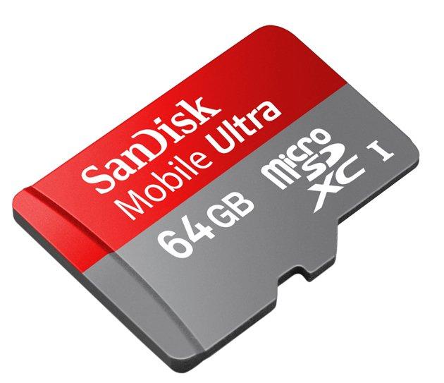 Sandisk y su MicroSDXC de 64GB