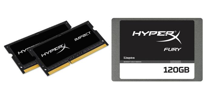 Kingston HyperX Fury SSD y Memorias