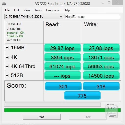 AS SSD Iops