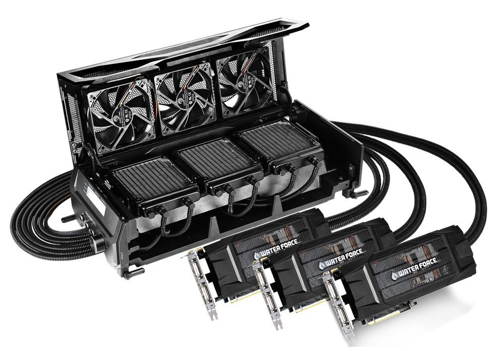 Gigabyte  GeForce GTX 980 WaterForce Tri-SLI