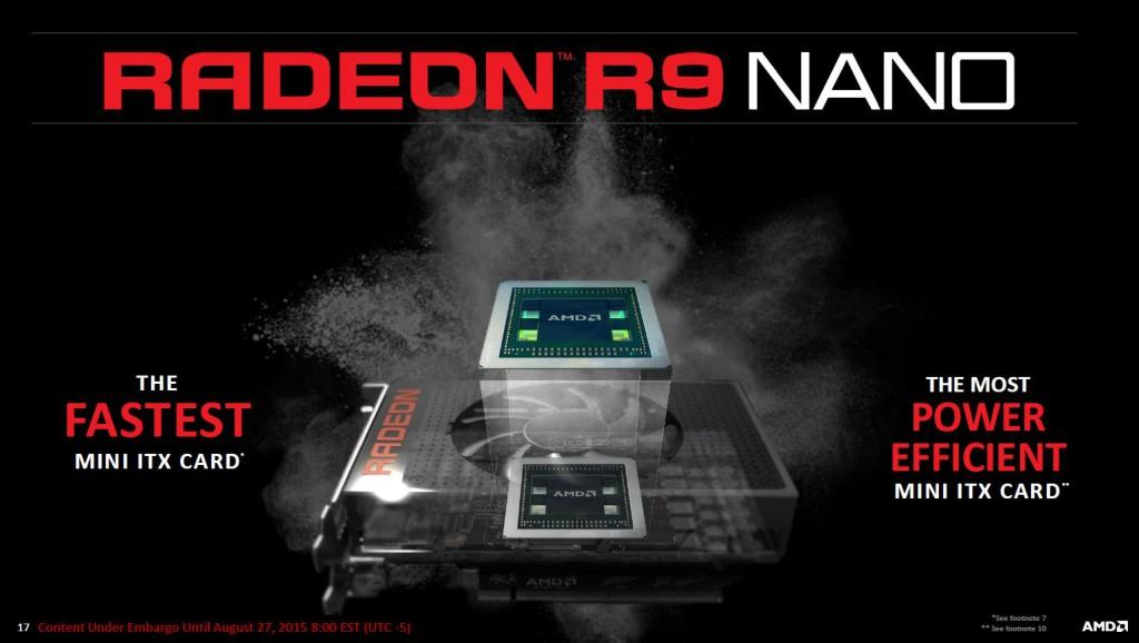 Radeon R9 Nano potente eficiente