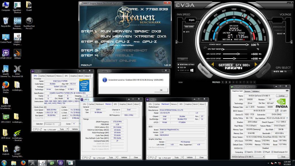 EVGA Heaven Record screenshotjpg