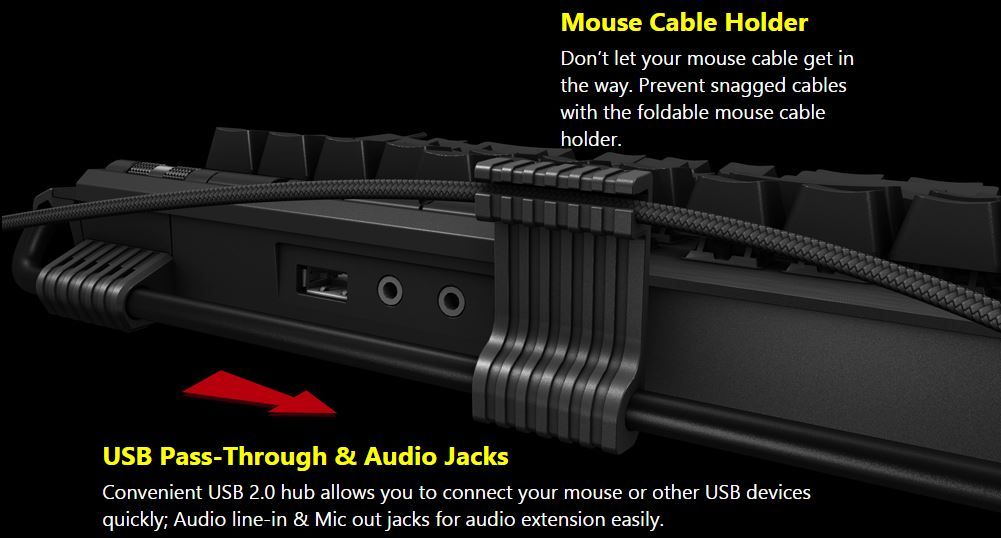 Mouse cable holder