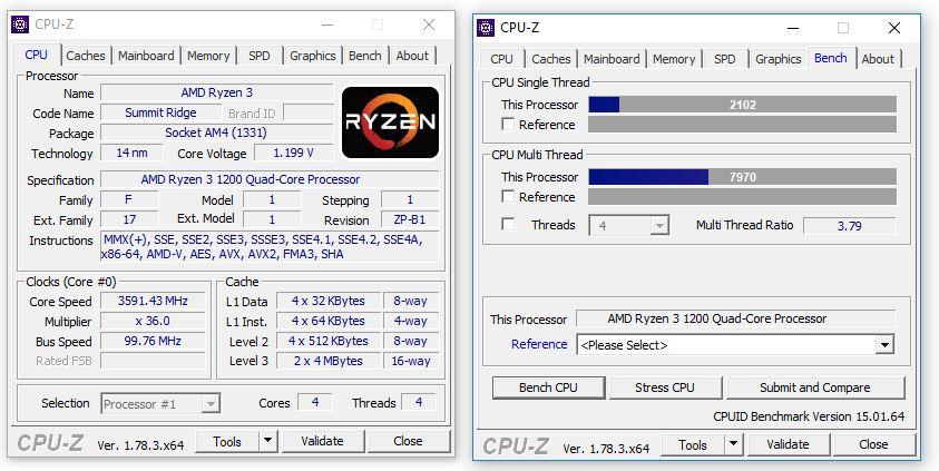 CPU-Z overclocking