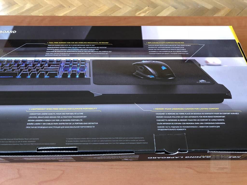 Corsair K63 Gaming Lapboard - Caja trasera 3