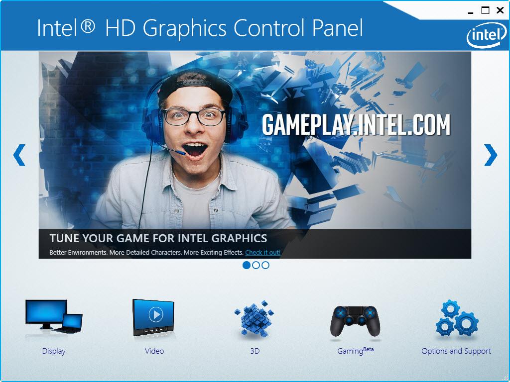 Intel Control Panel