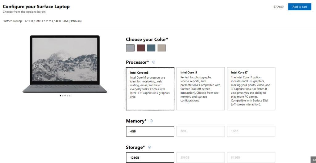 precio surface laptop i5