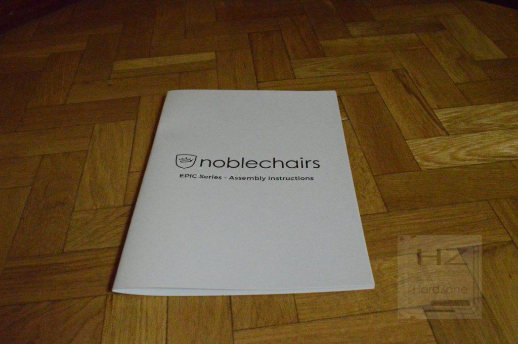 Noblechairs EPIC PU Black Red - Manual 1