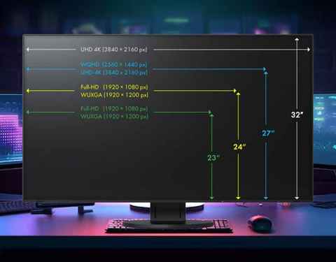 Cuál es el tamaño de pantalla ideal para un monitor de PC
