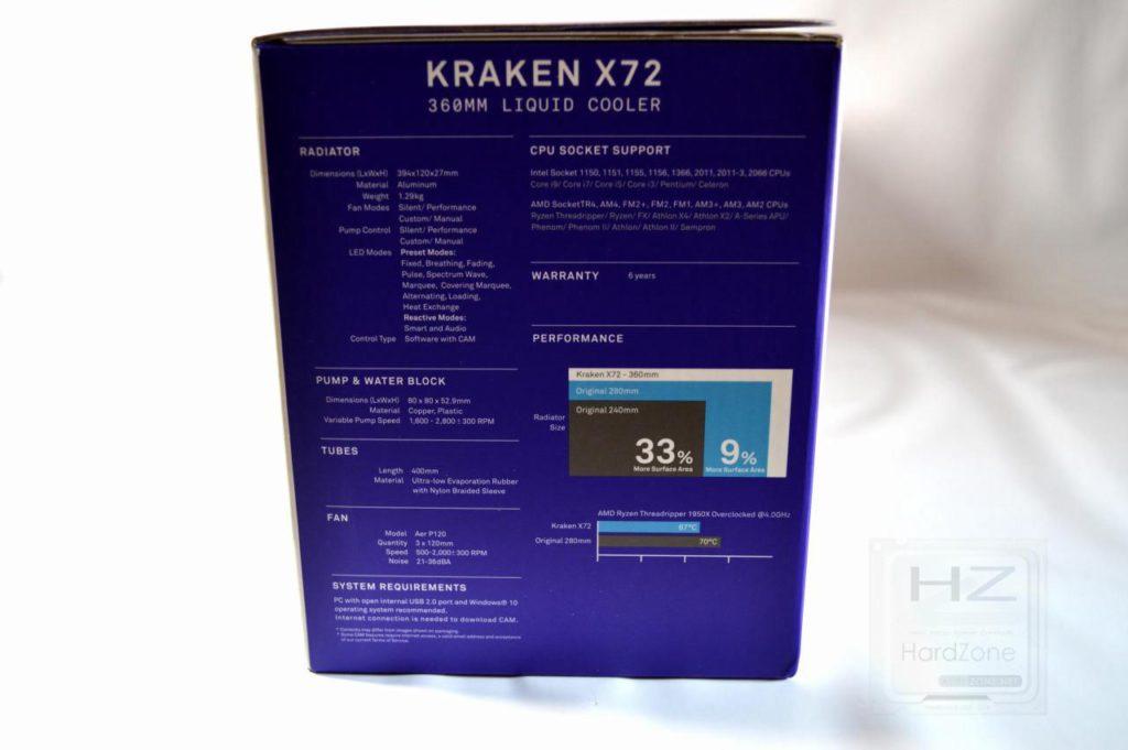 Refrigeración líquida NZXT KRAKEN X72 - Lateral 1