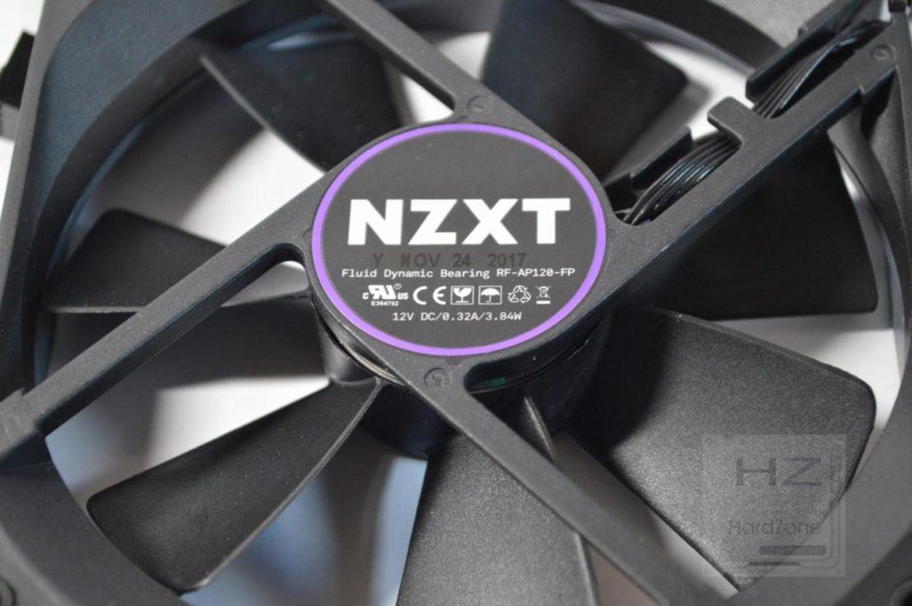 Refrigeración líquida NZXT KRAKEN X72 - Ventilador detalle