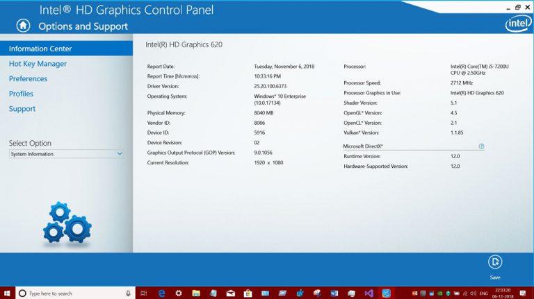 intel graphics driver windows 10 pro 64 bit