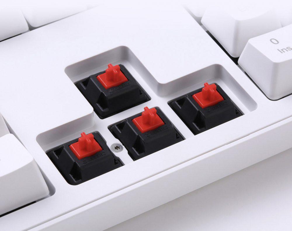 Interruptores en un teclado mecánico