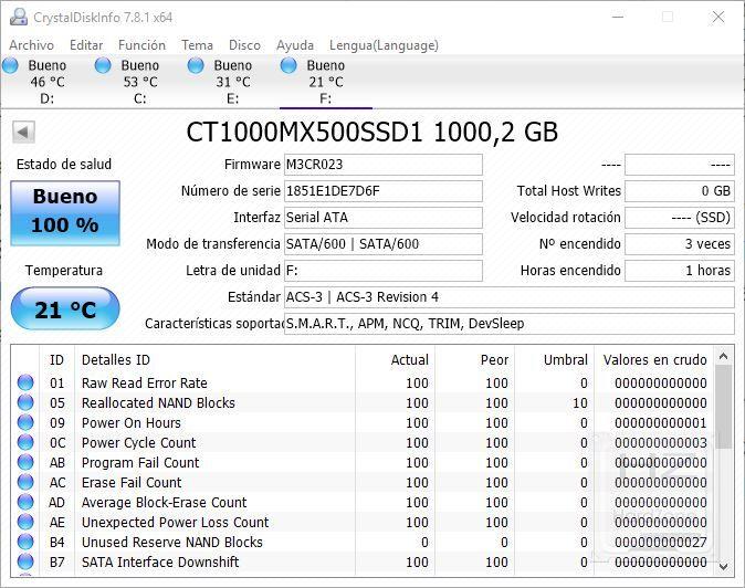Crucial MX500 1 TB - Review Benchmark 3