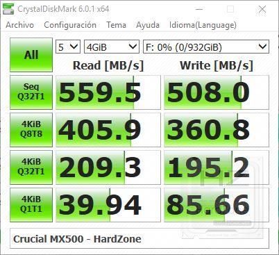 Crucial MX500 1 TB - Review Benchmark 5