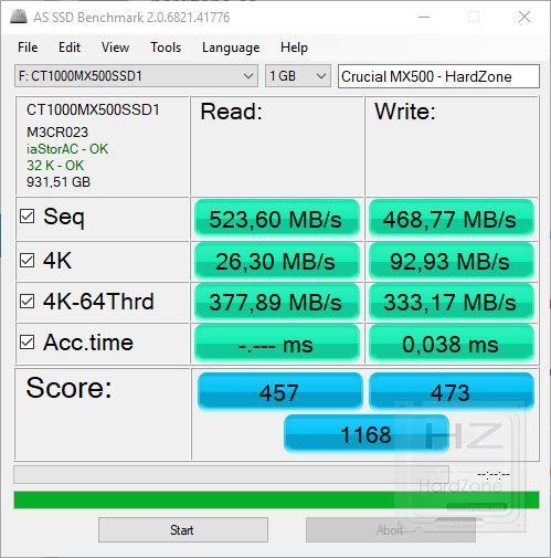 Crucial MX500 1 TB - Review Benchmark 6
