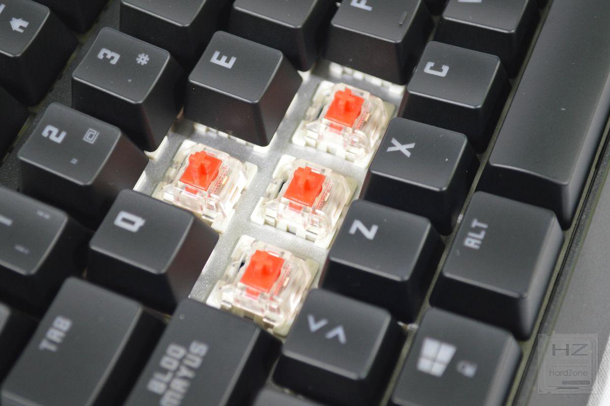 Interruptores de un teclado mecánico