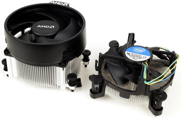 Disipadores de AMD e Intel de stock