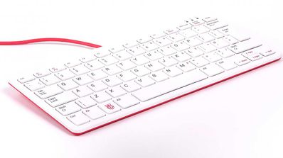 Raspberry Pi teclado blanco