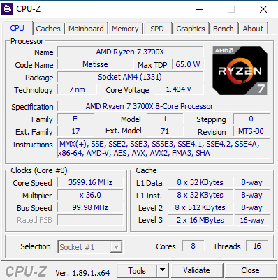 AMD Ryzen 7 3700X RAM 3600 (4)