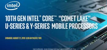 Intel presenta sus procesadores Comet Lake de 10ª Gen: 14 nm y hasta 4,9 GHz