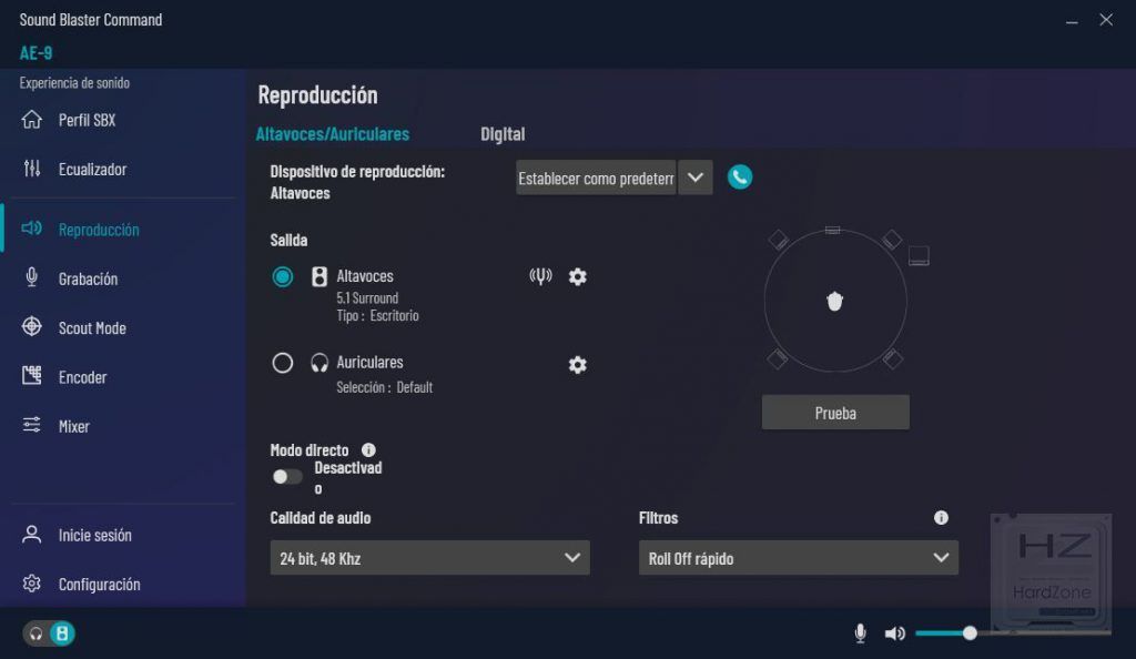 Creative Sound BlasterX AE-9 - Review Software 3