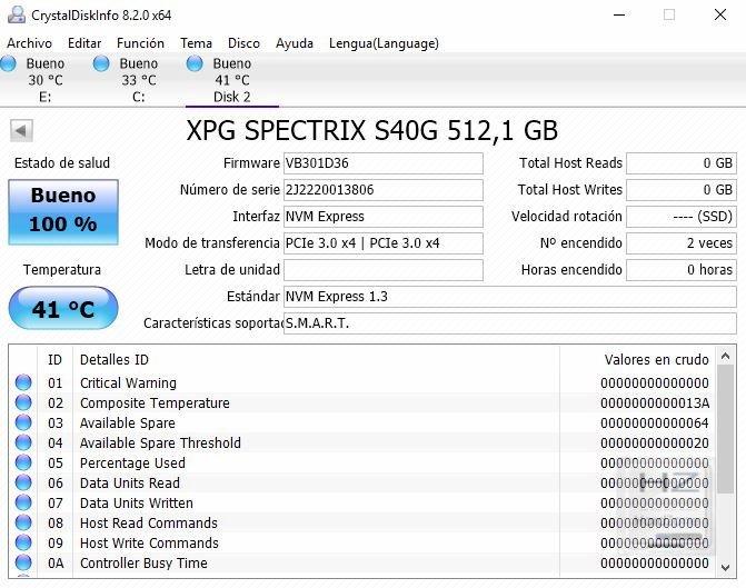 XPG Spectrix S40G 512GB