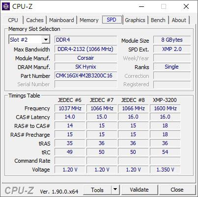 CPU-Z Datos RAM 2