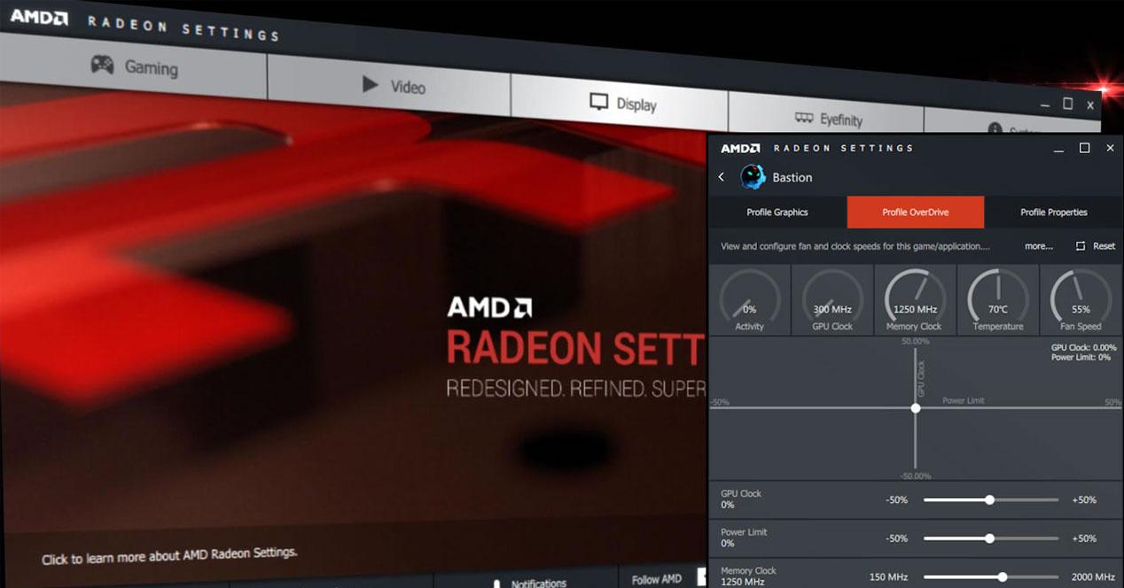 Parámetros de AMD Radeon Settings