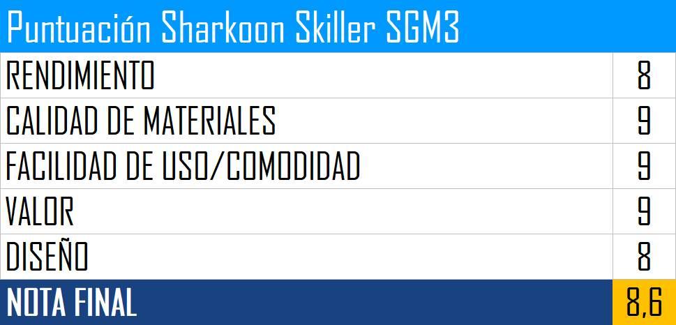 Puntuación Sharkoon Skiller SGM3