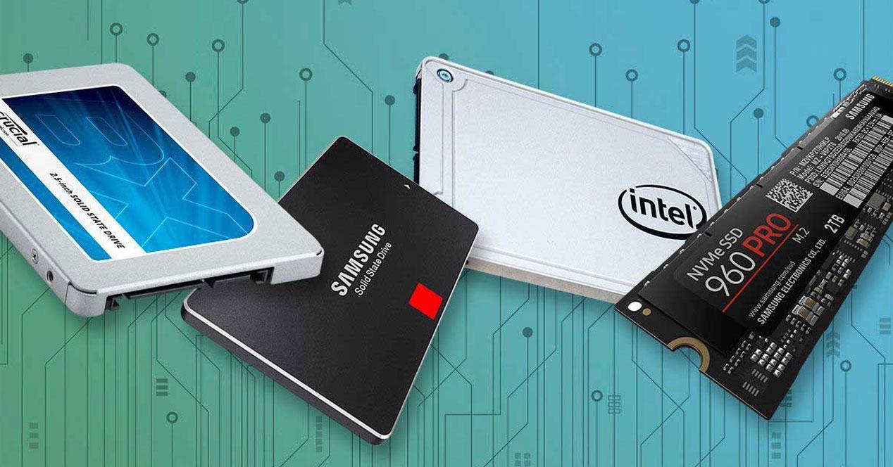 Almacenamientos SSD diferentes marcas