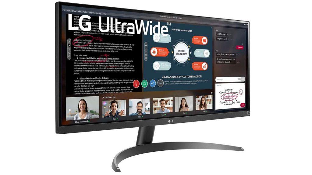 Monitor LG ultrawide.