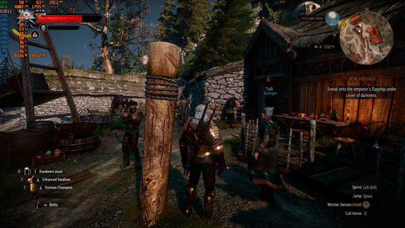 The Witcher 3 stuttering