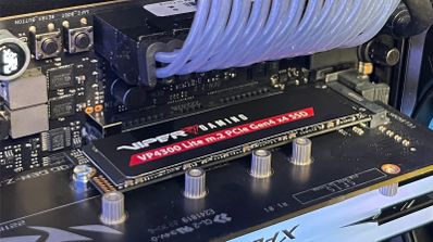 SSD insertado en placa base