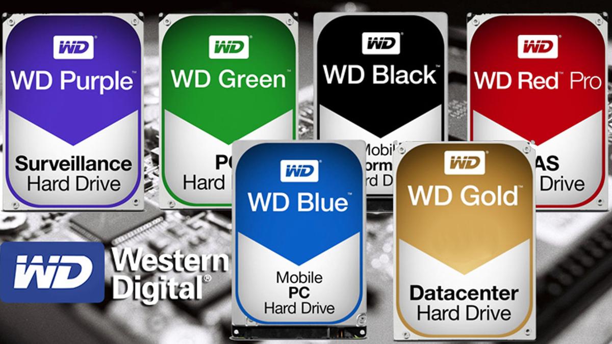 Disco duro WD Red, Green, Blue, Purple: diferencia y es
