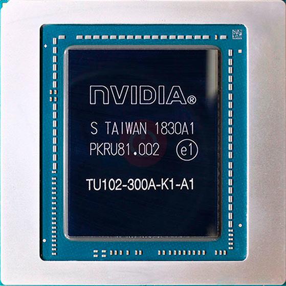 GPU NVIDIA con marco metálico