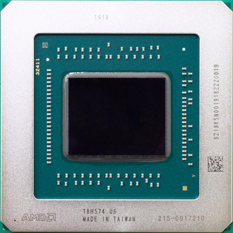 GPU AMD con marco metálico