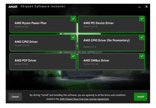 Instalador driver chipset AMD