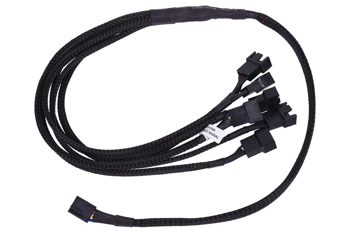 Phobya Y-cable 4Pin PWM a 6x 4Pin PWM 60cm - negro