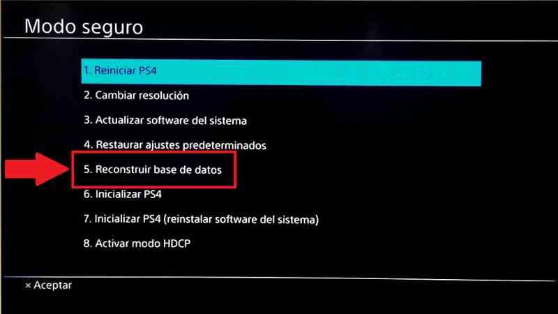 Modo seguro PS4
