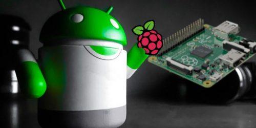 Logo Android con Raspberry Pi en PC