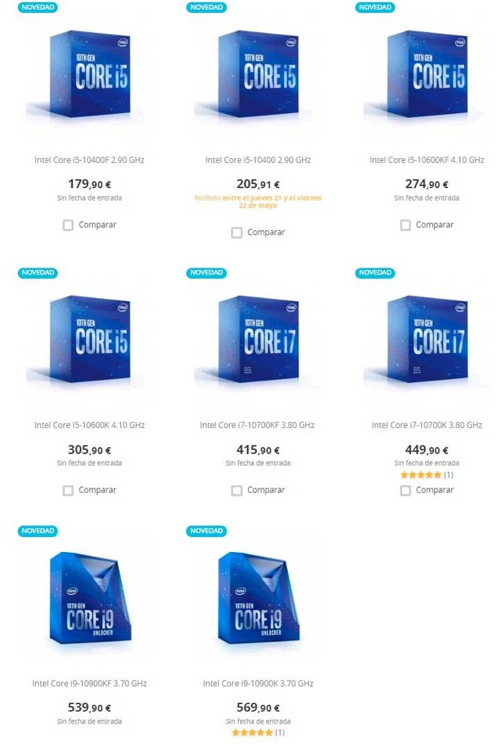 Intel-Comet-Lake-S-10-gen-precios