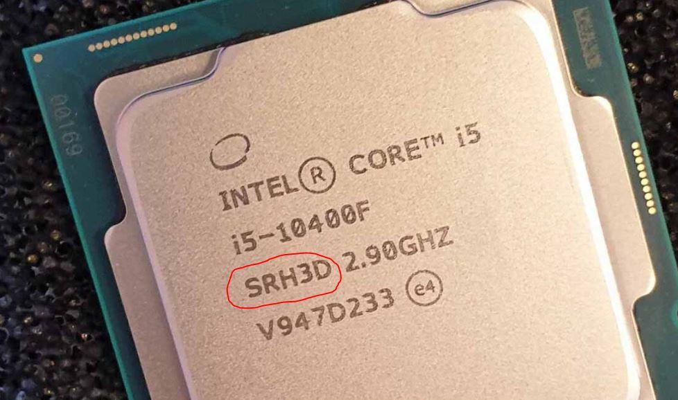 SPEC CODE procesador Intel Core i5-10400F