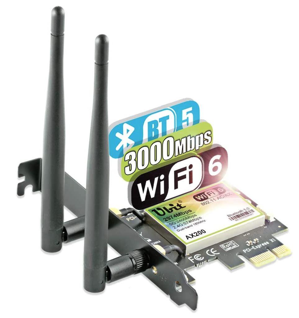 Tarjeta WiFi PCIe Ubit AX