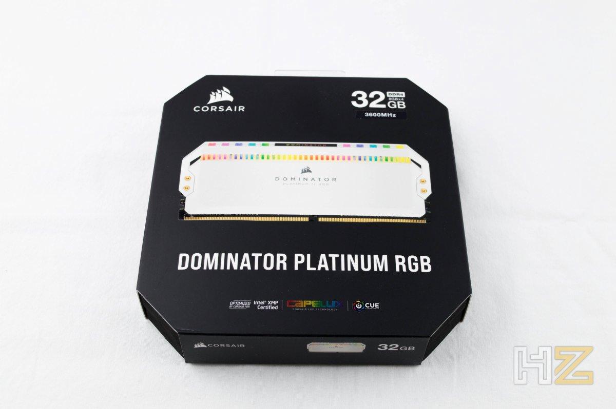 Corsair Dominator Platinum RGB White - embalaje frontal