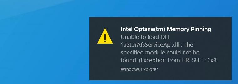 Actualizar a Windows 10 May 2020 Update con Intel Optane
