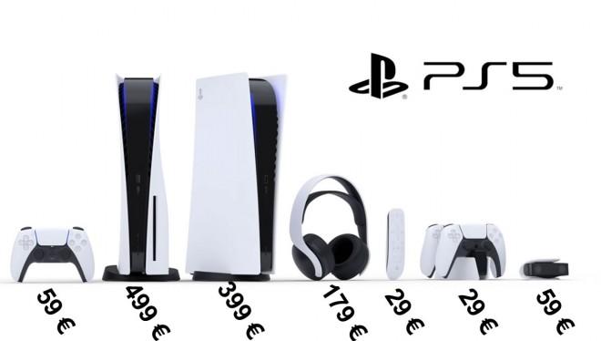 Precio PS5 y accesorios