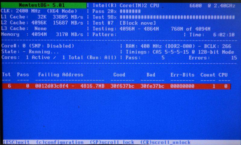 Comprobar RAM con Memtest86 si sufres BDOD Memory Management
