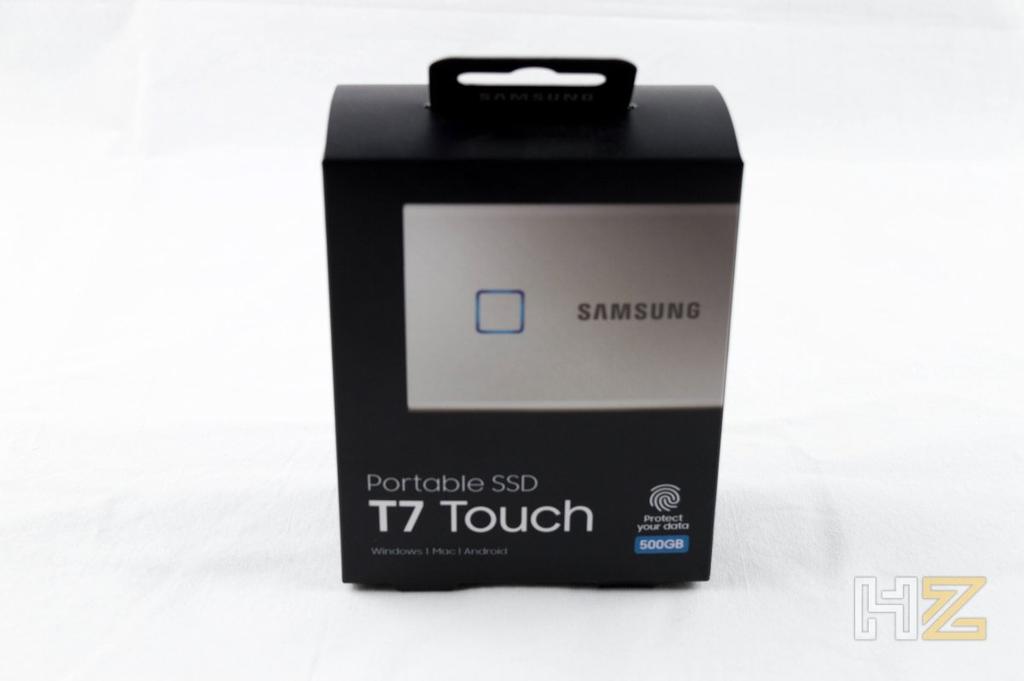 amsung Portable SSD T7 Touch embalaje delante