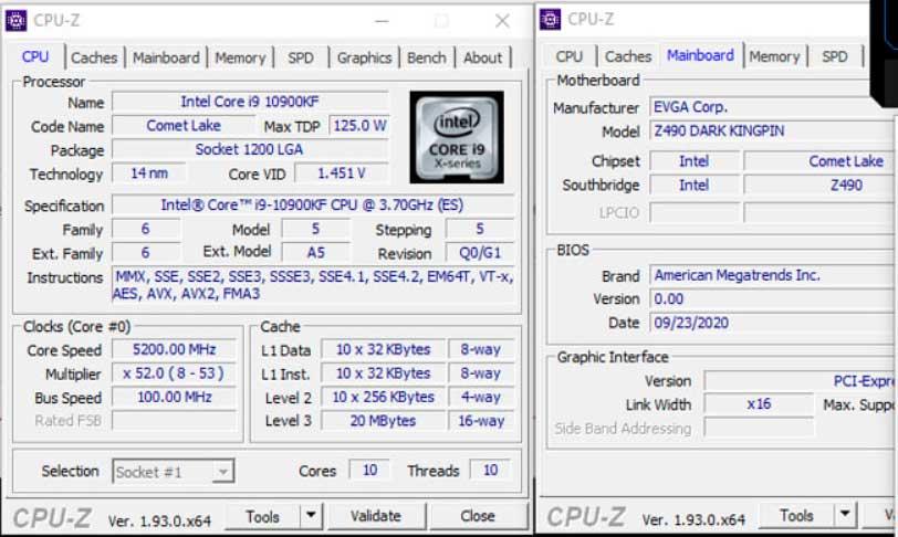 EVGA RTX 3090 récord 3DMark CPU